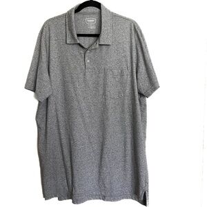 FOUNDRY Gray Short Sleeve Collar Polo Mens XLT Tall pocket Capsule Piece